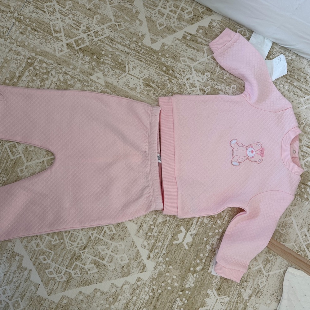Little Me Pink Baby Girl Matching Set NWT SIZE 9 Months